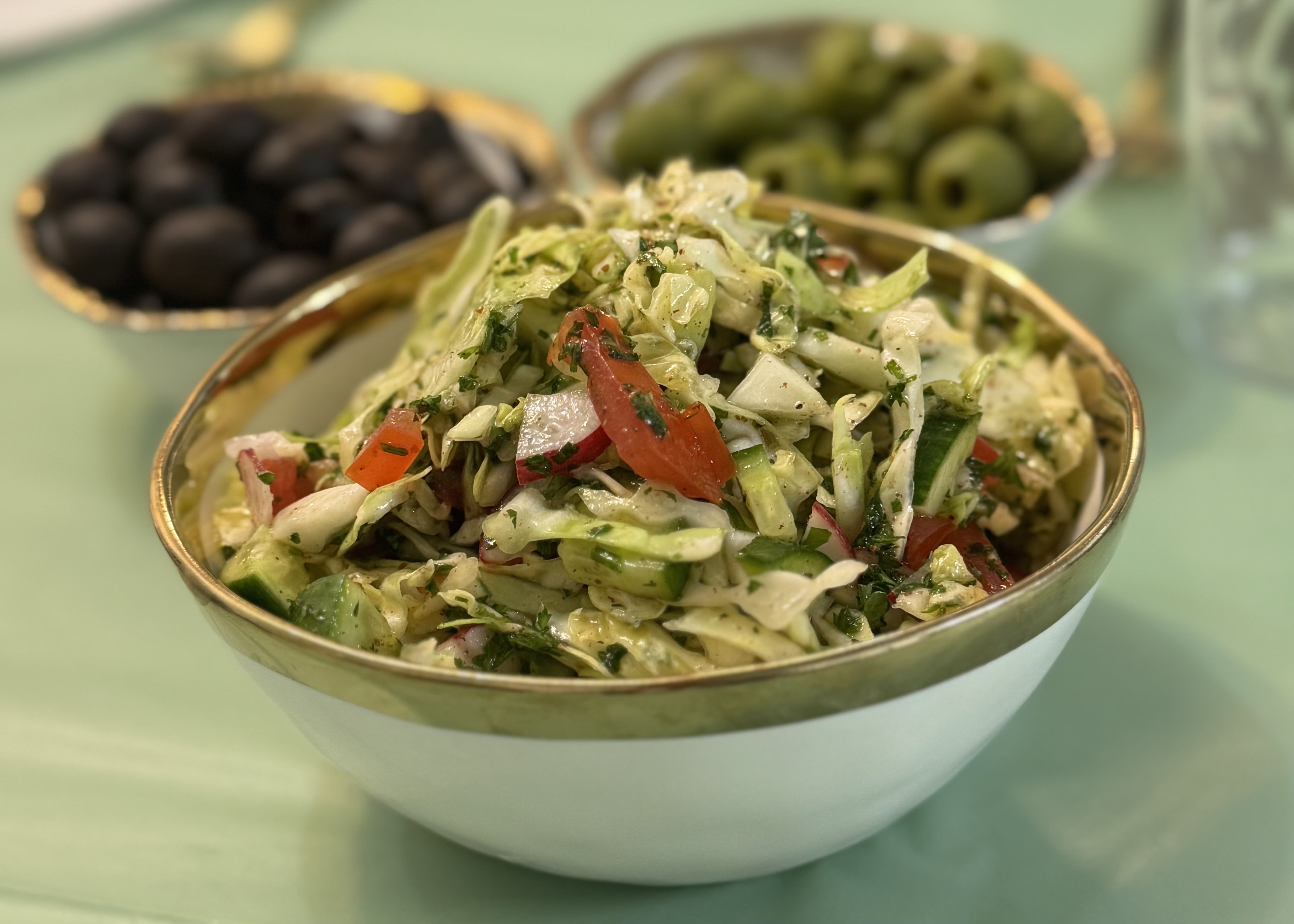 A Lebanese-Inspired Cabbage Salad