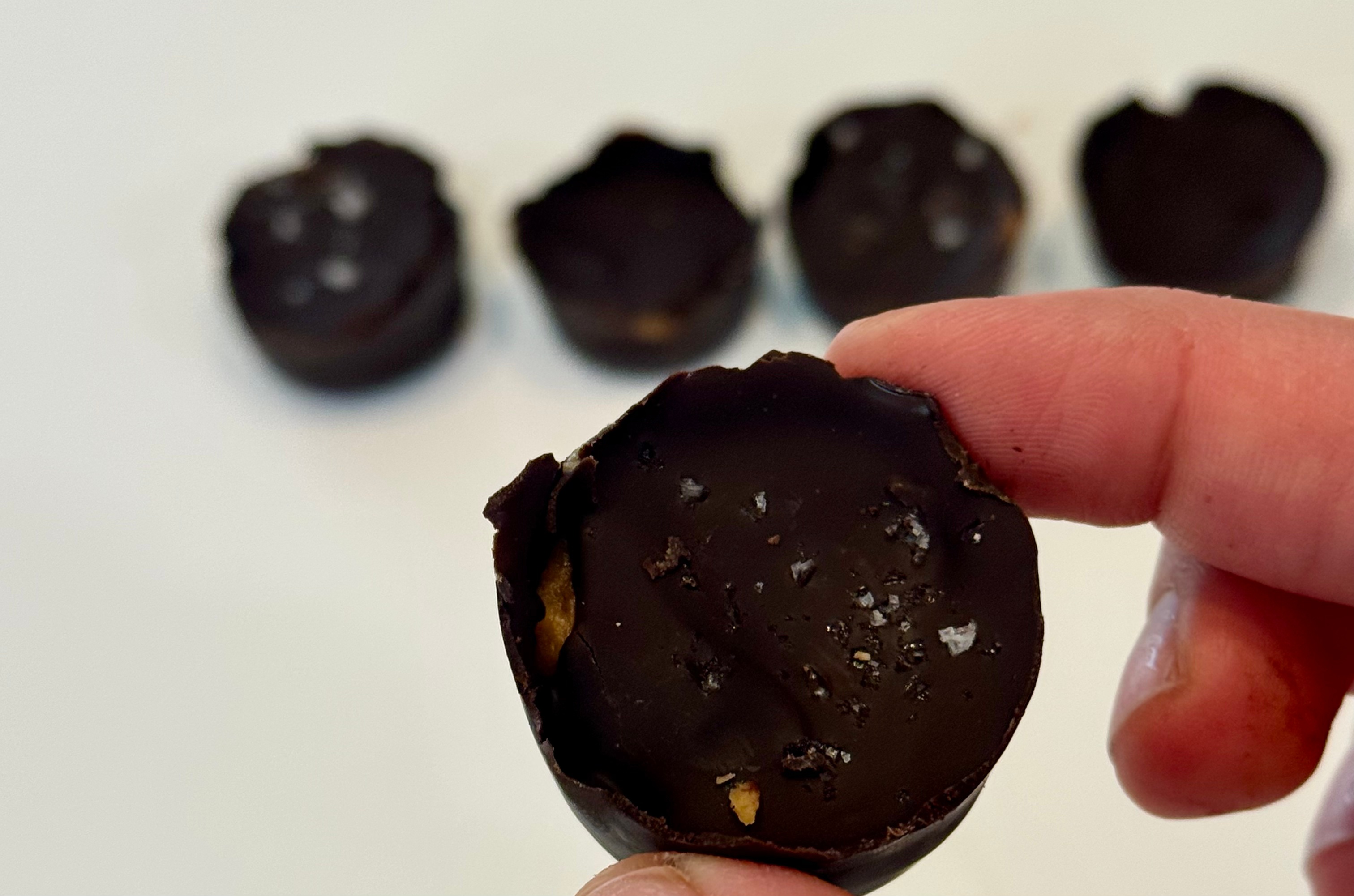 Homemade Peanut Butter Cup w/ Flaky Sea Salt